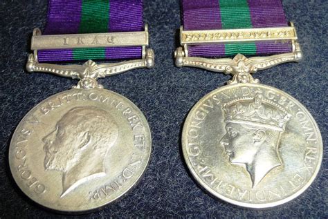 Lot 24 Two General Service Medals 1918 62 One With