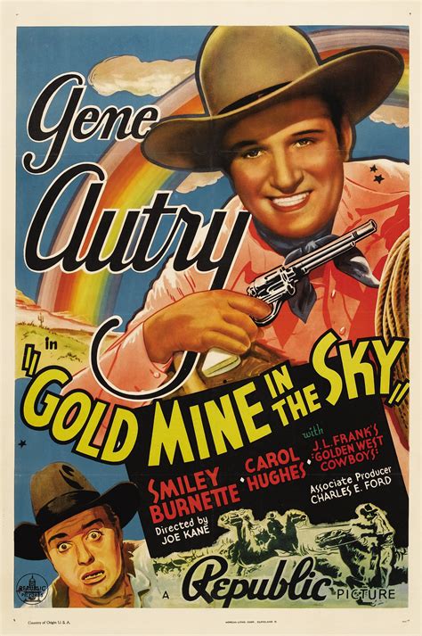 Gold Mine In The Sky 1938 Stars Gene Autry Smiley Burnette Carol