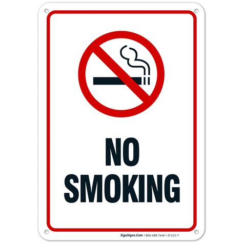 Printable No Smoking Signage