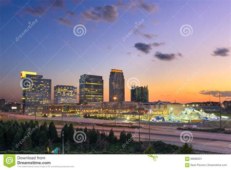 Atlanta Georgia Midtown Skyline Stock Image Image Of