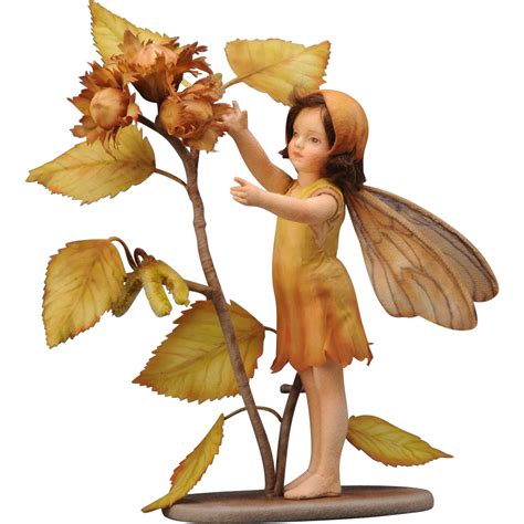 R John Wright Flower Fairies Of Autumn Hazel Nut Faairy Doll 150