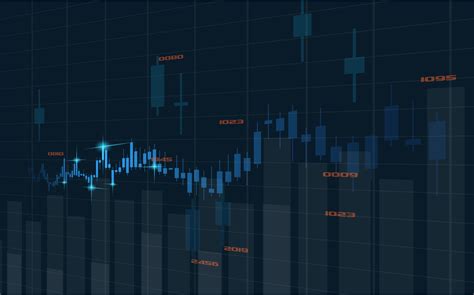 Trading Background With Candle Charts And Bar Charts 2713617 Vector