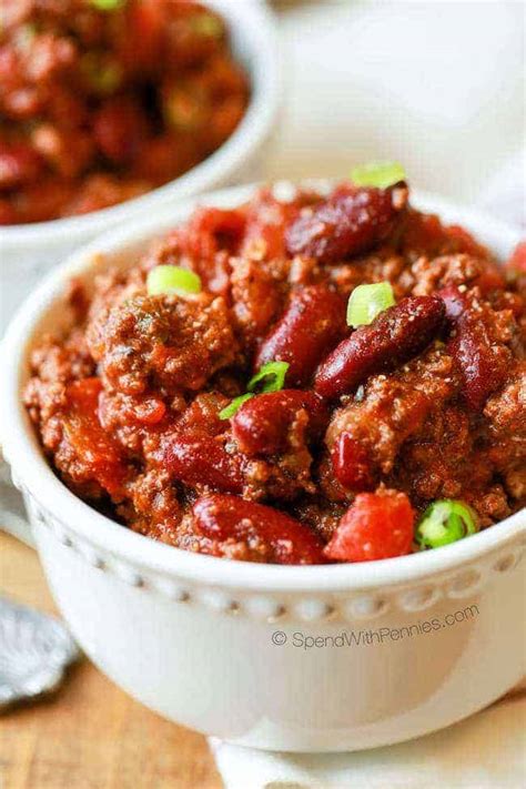 Easy Crock Pot Chili Recipe Spend With Pennies