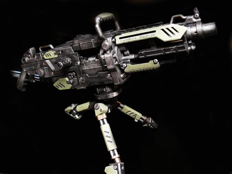 Nerf Vulcan Machine Gatlin Gun Custom Modified Aliens Halo M41 A