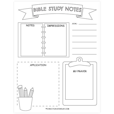 Editable Free Bible Study Printables Bible Study Note