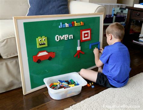 Easy Diy Lego Wall And Play Board Frugal Fun For Boys And Girls Lego