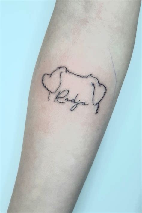 Share More Than 70 Minimalist Dog Ear Outline Tattoo Best Vn