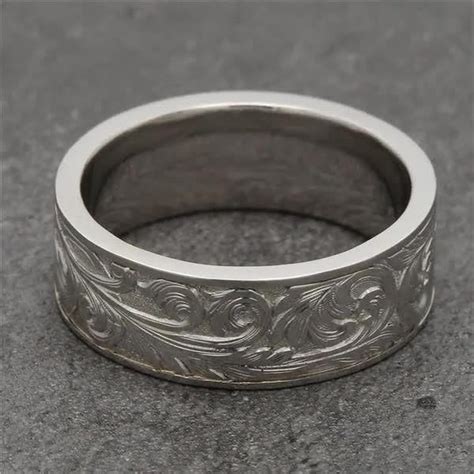 Swirling Leaves Wedding Band Customize Your Own Engraved Ring Video