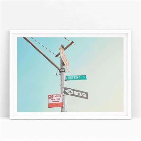 Personalised Sun Kissed American Street Sign Print By Walk Dont Walk