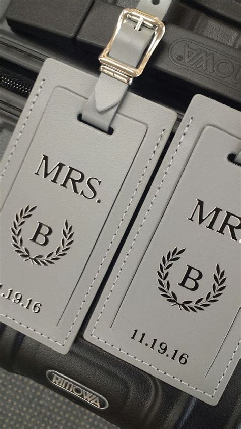 Mr And Mrs Luggage Tag Set Wedding Gift Luggage Tag For Etsy