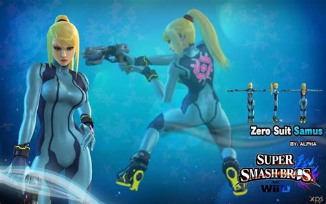 Super Smash Bros 4 Zero Suit Samus Custom Mod By XNASyndicate On