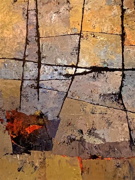 A Mid Century French Abstract Oil On Canvas Stock Blanchard
