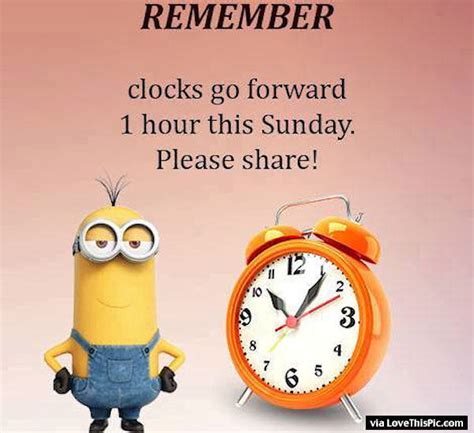 Remember Clocks Go Forward One Hour This Sunday Pictures Photos And