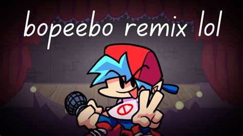 Bopeebo Remix A Friday Night Funkin Remix Youtube