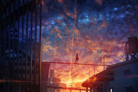 Starry Night Anime Wallpapers Top Free Starry Night Anime Backgrounds