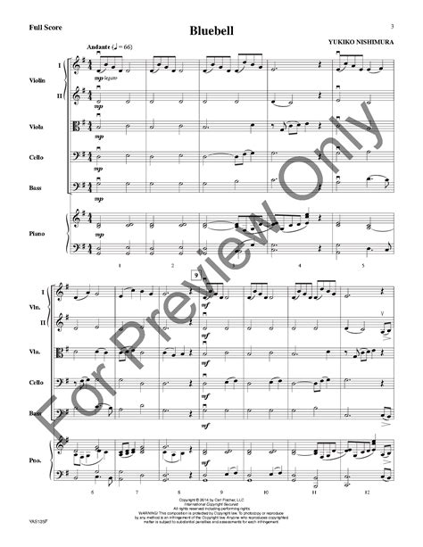 Bluebell By Yukiko Nishimura Jw Pepper Sheet Music