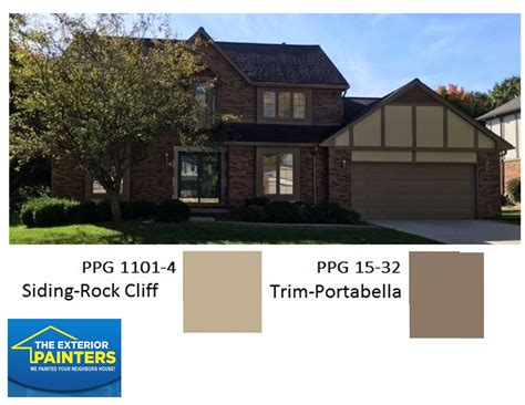 Ppg 15 32 Portabella Fro The Trim Ppg 1101 4 Rock Cliff For The Stucco