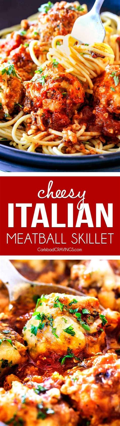 easy juicy flavorful italian meatballs bathed in rich marinara smothered in mozzarella and