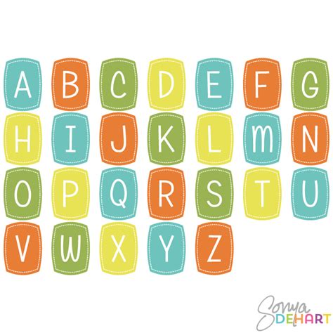 Individual Alphabet Letters Clip Art Clip Art Library