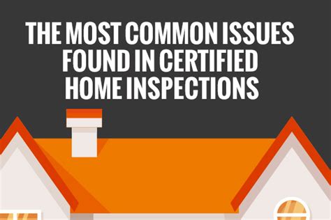 The Most Common Issues Found In Certified Home Inspections Infographic