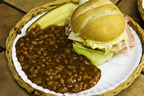 Zarda Baked Beans And 4 Cheese Honey Ham Sandwich For Susan Food