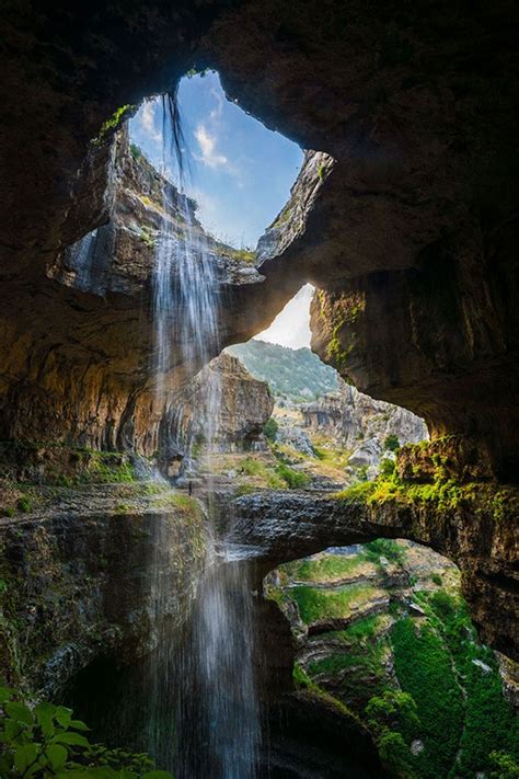 The Beautiful Baatara Gorge Waterfall In Lebanon Gooyadaily