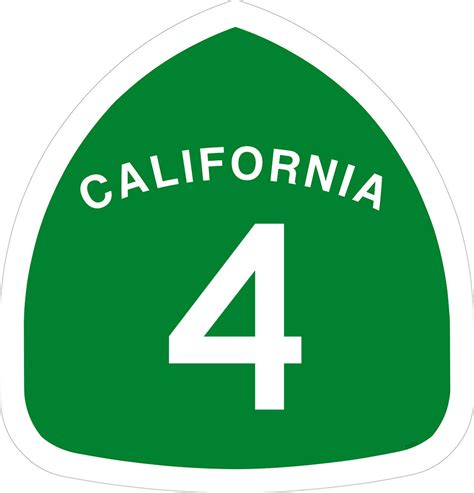 California Highway 4 Metal Sign 16 X 16 Inches
