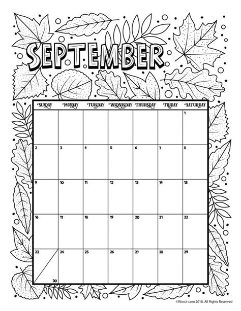 Huge selection of 2021 calendars, games, toys, puzzles, gifts and more! Printable Coloring Calendar for 2021 (and 2020!) | Woo! Jr ...