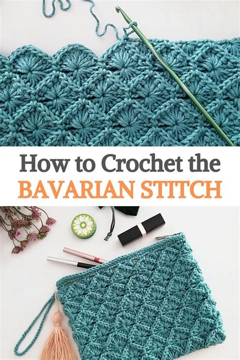 You Can Learn How To Bavarian Crochet A Square Stitch Pattern In This