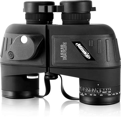 Aomekie Waterproof Binoculars 10x50 For Adults Marine Binoculars With Illuminated Rangefinder