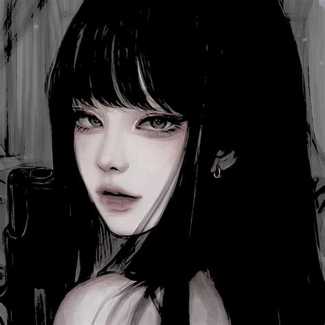 Art From Hyunpeach On Ig Gothic Anime Girl Dark Anime Girl Manga