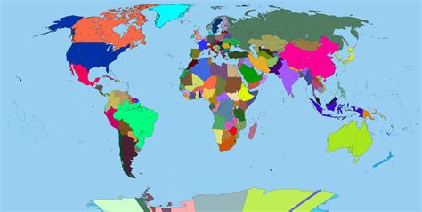 Coloured World Map By Dinospain On Deviantart