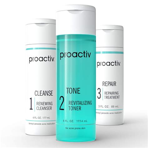 Proactiv 3 Step Acne Treatment Benzoyl Peroxide Face Wash Repairing