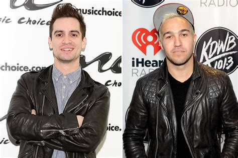 My songs know what you did in the dark (light em up)fall out boy. Panic! at the Disco's Brendon Urie Tells Fall Out Boy's ...