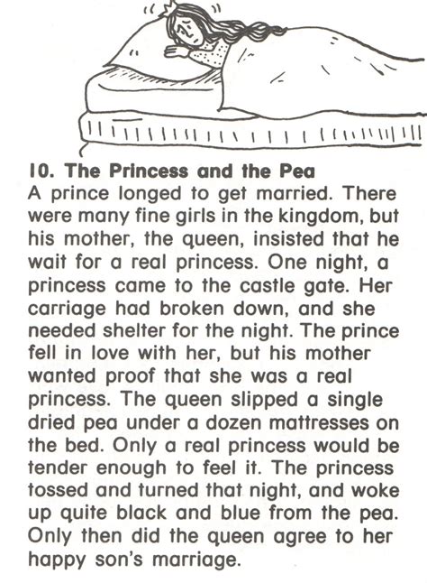 10 Princess And Pea Story Fairy Tales Kindergarten Princess