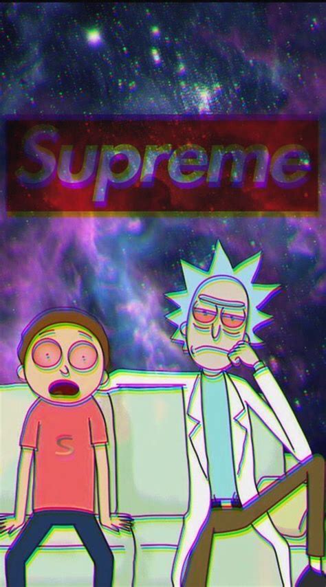 Rick and Morty x Supreme Wallpaper iPhone | Iphone, Iphone duvar