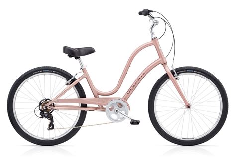 | huffy 26 marietta womens comfort cruiser bike, rose gold fast free shipping new. Electra Townie 7D Ladies Cruiser bike with flat foot technology