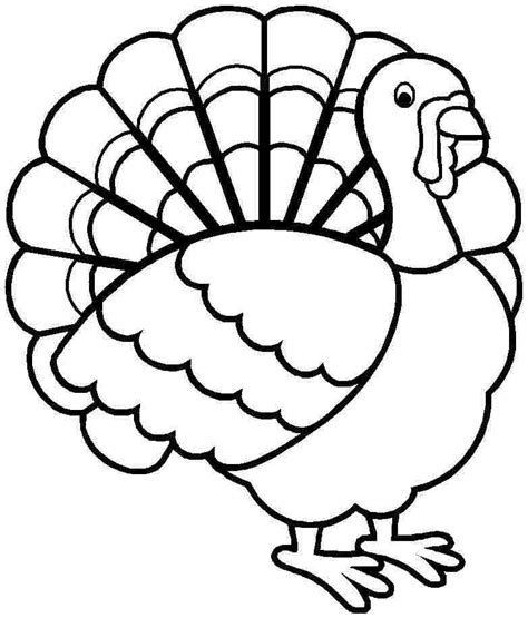 Turkey Coloring Pages Free Printable