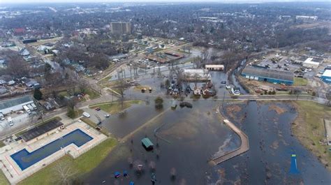 Drone Photos Show Swaths Of Standing Floodwater Across Kalamazoo