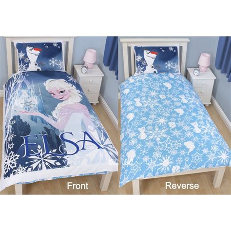 Disney Frozen Elsa Single Duvet Cover And Pillowcase Bedding Set