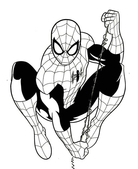 Spiderman, superman, batman coloring book superhereos. Spiderman Drawing For Kids | Free download on ClipArtMag