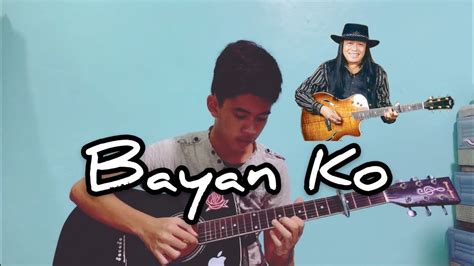 Bayan Ko Freddie Aguilar Fingerstyle Guitar “with Lyrics”