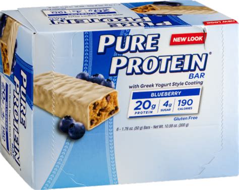 Pure Protein Blueberry Greek Yogurt Bars 6 Ct 176 Oz Pay Less
