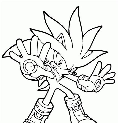 Shadow Super Sonic Para Colorear Dibujos Para Colorear