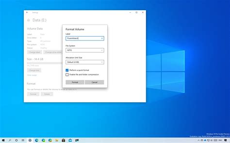 How To Format Hard Drive Using Settings On Windows Pureinfotech