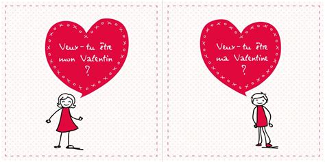 Carte Saint Valentin Be My Valentine Boutique Fêtes Vous Même