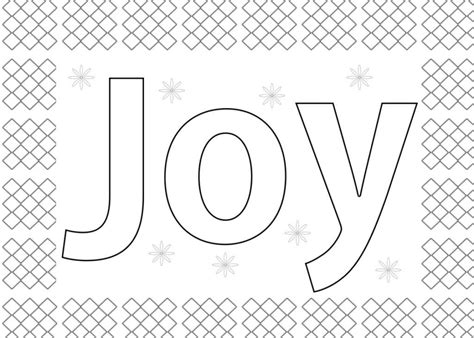 Joy Coloring Pages To Print Free Printable Coloring Pages Coloring