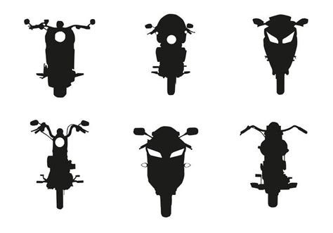 Vector Motorcycle Front Silhouette 700×490