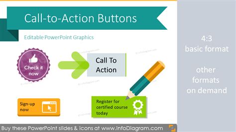 1414 Diy Call To Action Buttons Powerpoint Shapes Actionablee Icons