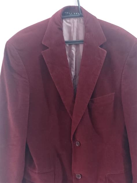 Blazer Veludo Vinho Hugo Boss Masculino Tamanho Corresponde Ao G